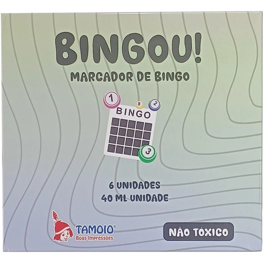 MARCADOR PARA BINGO AMARELO 40ML TAMOIO (CX.C/06) - imagem 3