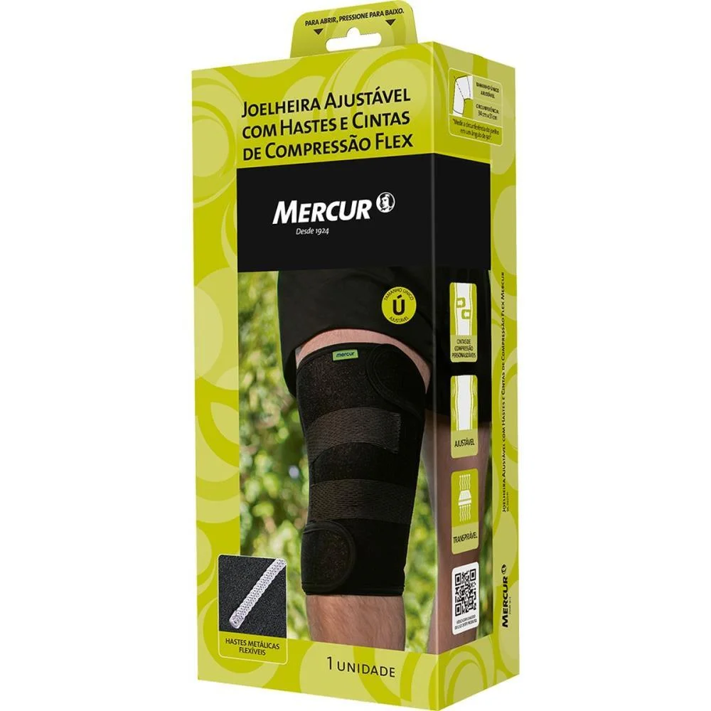 PRODUTO ERGONOMICO JOELHEIRA C/HASTES E CINTAS AJ MERCUR (UNIDADE) - imagem 4