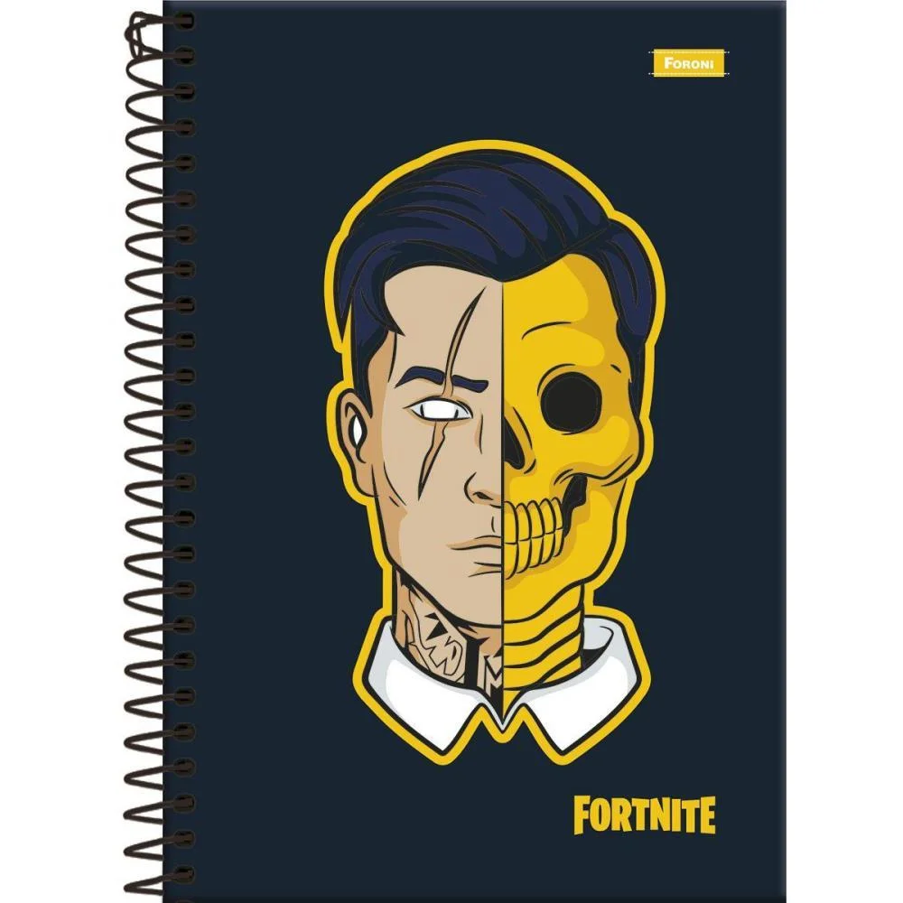 CADERNO 10X1 CAPA DURA FORTNITE 160F FORONI (PCT.C/04) - imagem 2
