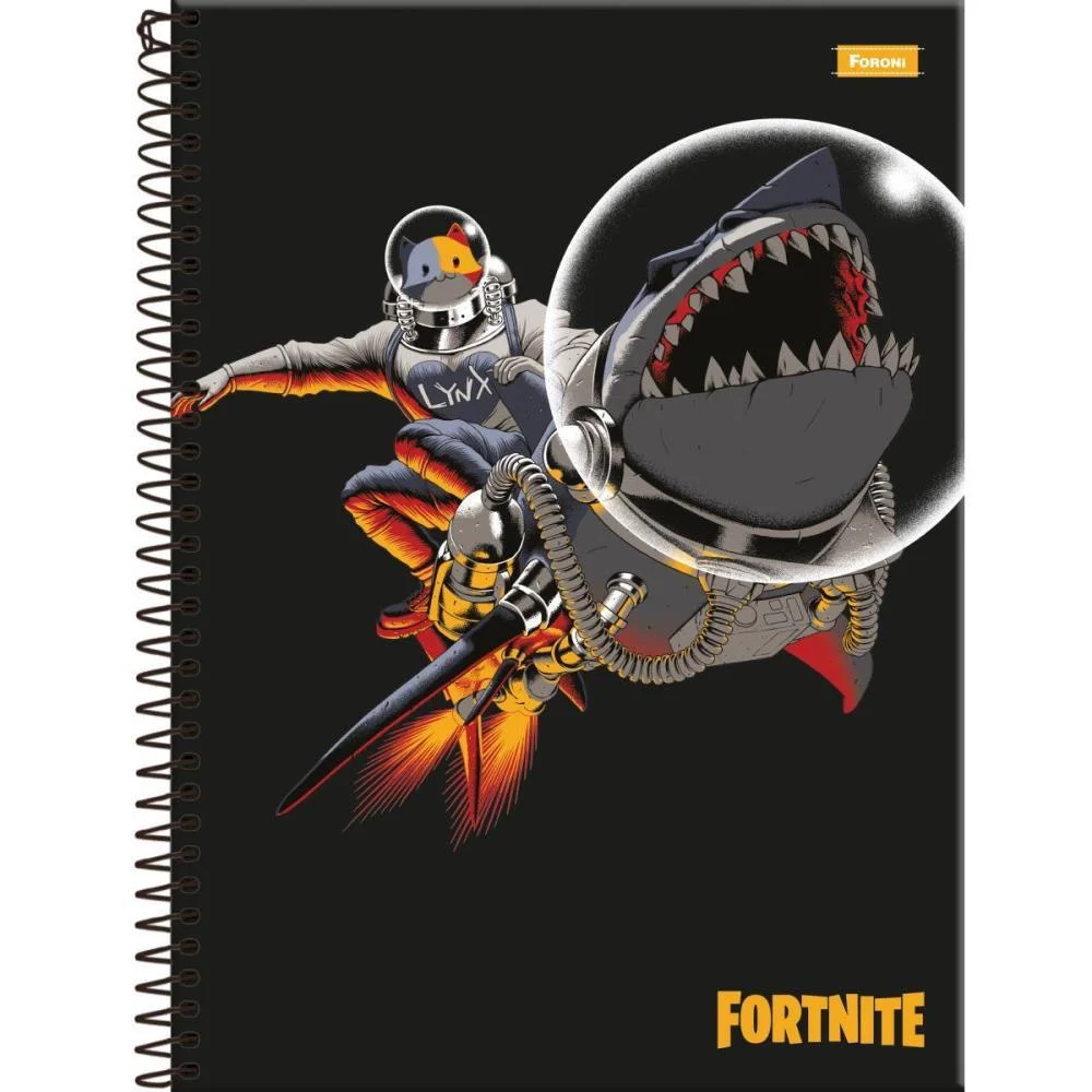 CADERNO 10X1 CAPA DURA FORTNITE 160F FORONI (PCT.C/04) - imagem 4