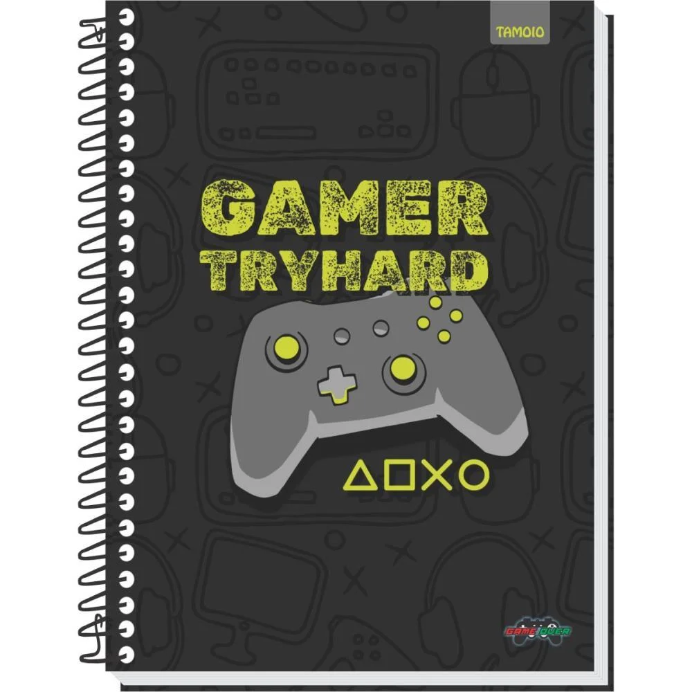 CADERNO 10X1 CAPA DURA GAME OVER 160 FOLHAS TAMOIO (PCT.C/04) - imagem 6