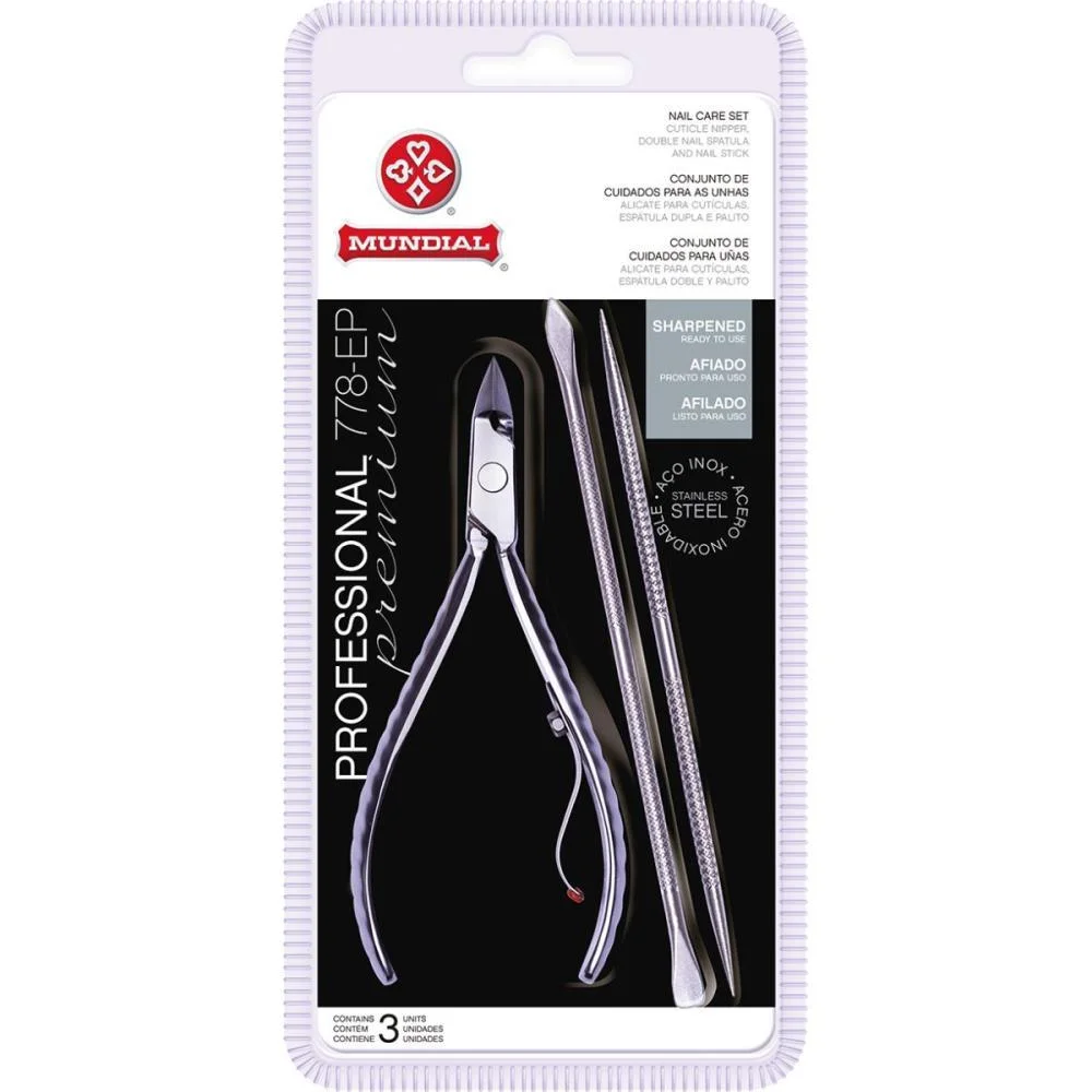 ALICATE HIGIENE PESSOAL P/CUTICULA  C/ESP+PALITO INOX MUNDIAL (UNIDADE) - imagem 4