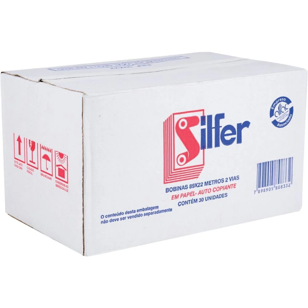 BOBINA PDV 89MMX22M 2VIAS SILFER (CX.C/30) - imagem 4