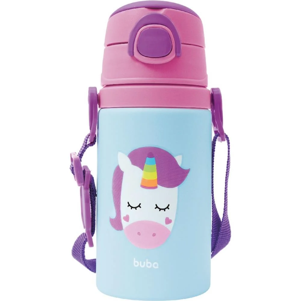 GARRAFA DE ALUMINIO ANIMAL FUN UNICORNIO 450ML. BUBA (UNIDADE) - imagem 3