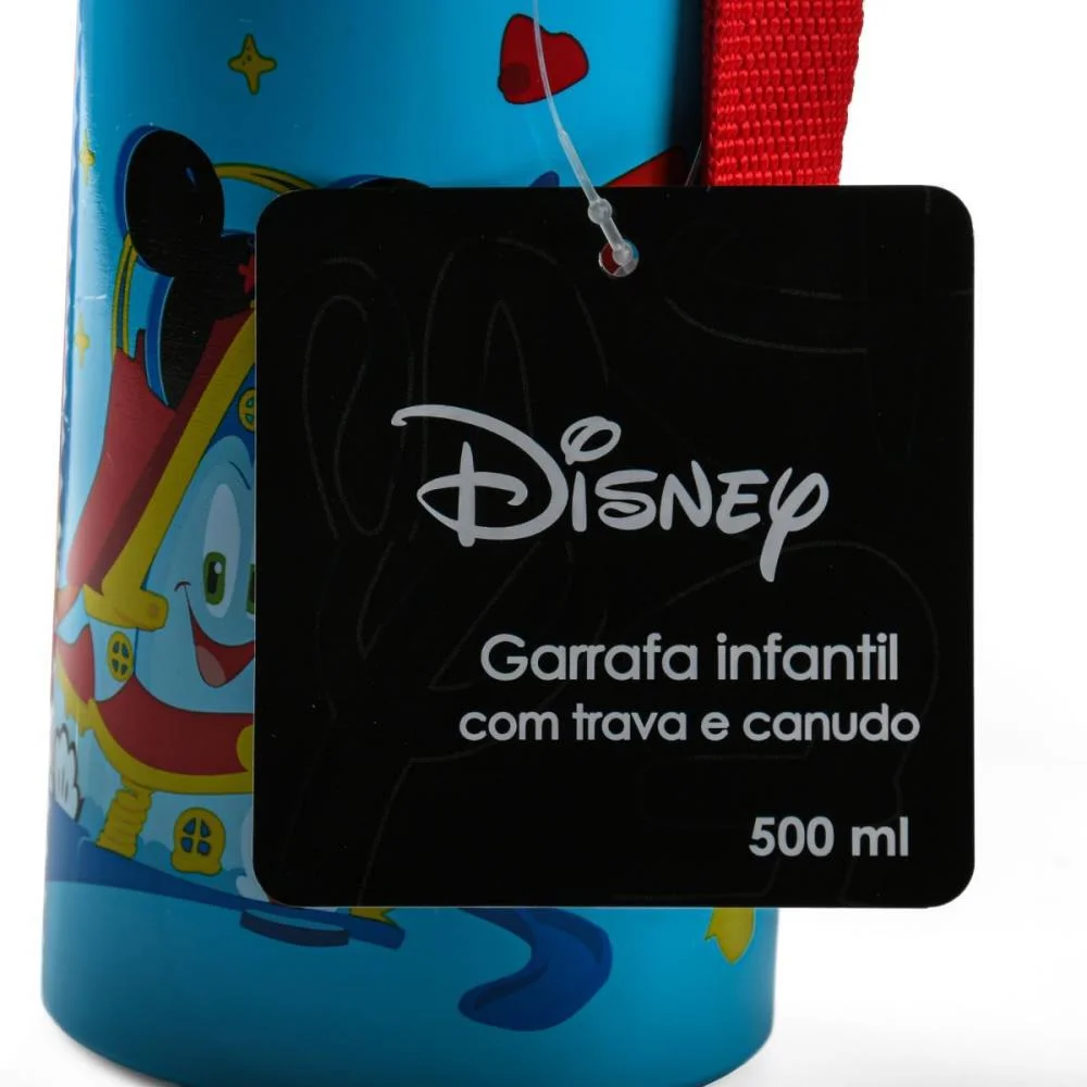 GARRAFA DE ALUMINIO MICKEY/MINNIE 500ML C/TRAVA(S) BBR (UNIDADE) - imagem 3