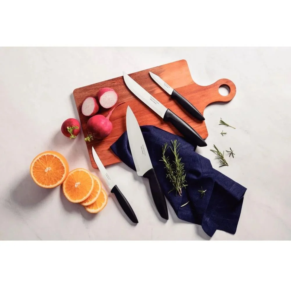 FACA JOGO PLENUS 4PCS INOX CABO PTO TRAMONTINA (UNIDADE) - imagem 4