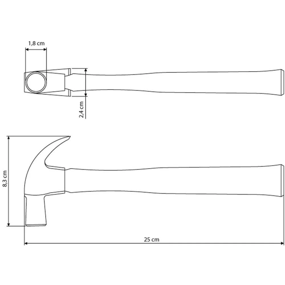 FERRAMENTA MANUAL MARTELO DE UNHA 18MM TRAMONTINA (UNIDADE) - imagem 4