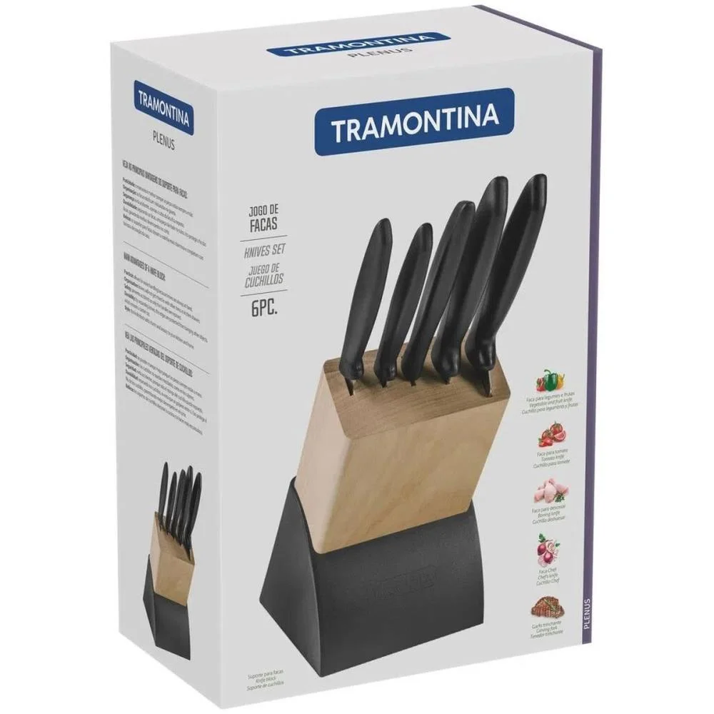 FACA JOGO PLENUS PREMIUM 6PCS INOX TRAMONTINA (UNIDADE) - imagem 7