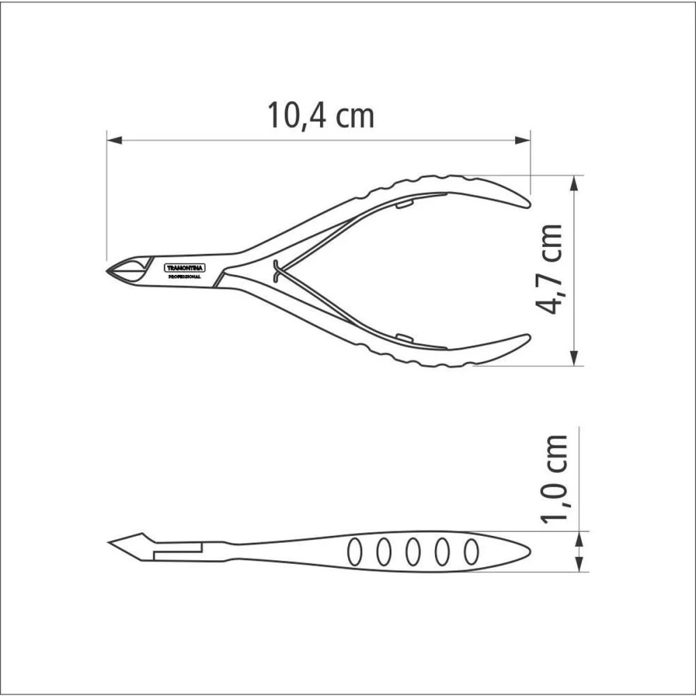 ALICATE HIGIENE PESSOAL P/CUTICULA EM ACO INOX TRAMONTINA (UNIDADE) - imagem 4