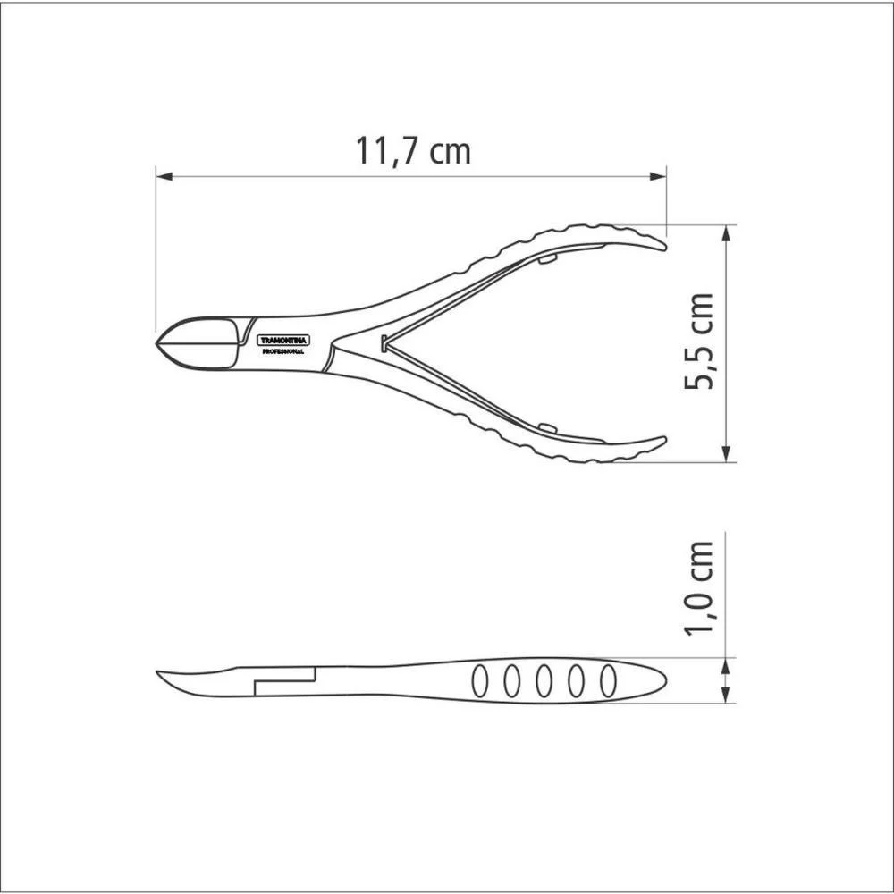 ALICATE HIGIENE PESSOAL P/UNHA ACO INOX TRAMONTINA (UNIDADE) - imagem 4