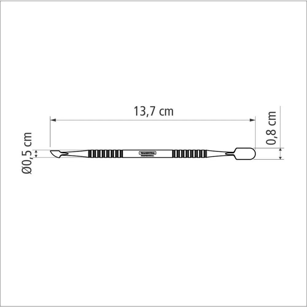 ALICATE HIGIENE PESSOAL EMPURRADOR DE CUTICULA INOX TRAMONTINA (UNIDADE) - imagem 4