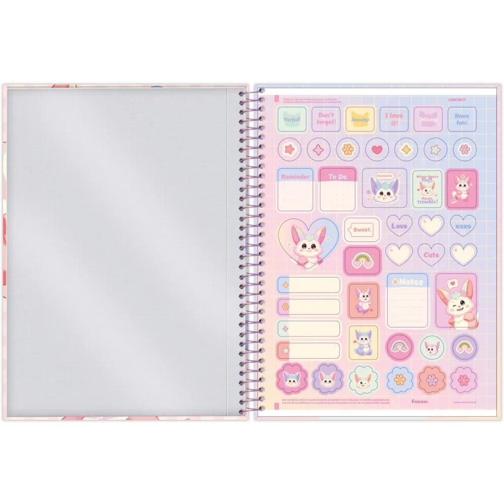CADERNO 10X1 CAPA DURA FUNFINILY 160FLS FORONI (PCT.C/04) - imagem 7