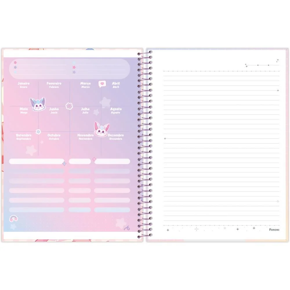 CADERNO 10X1 CAPA DURA FUNFINILY 160FLS FORONI (PCT.C/04) - imagem 8