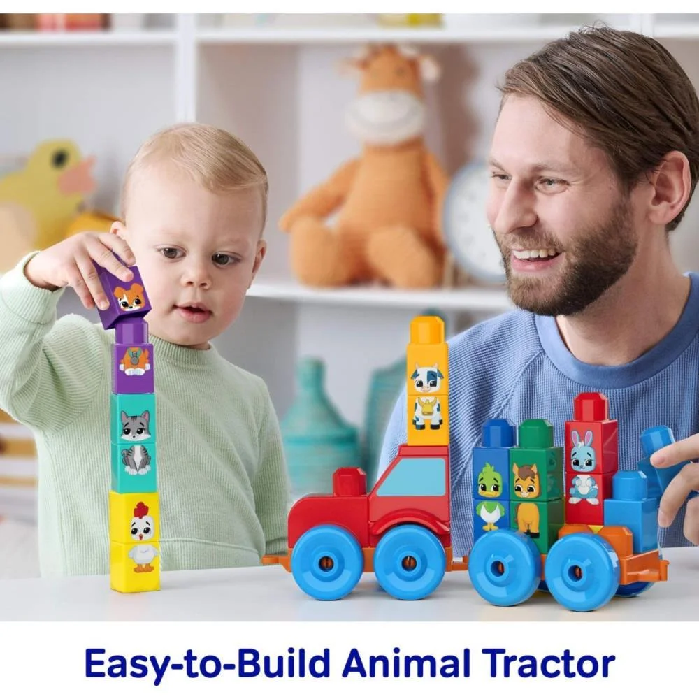 MEGA BLOKS TRATOR DE ANIMAIS 30PCS MATTEL (UNIDADE) - imagem 5