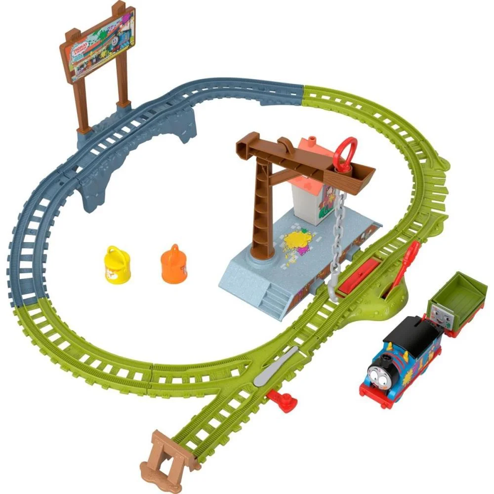 THOMAS AND FRIENDS PISTA DE ENTREGA DE PINTURA MATTEL (UNIDADE) - imagem 2