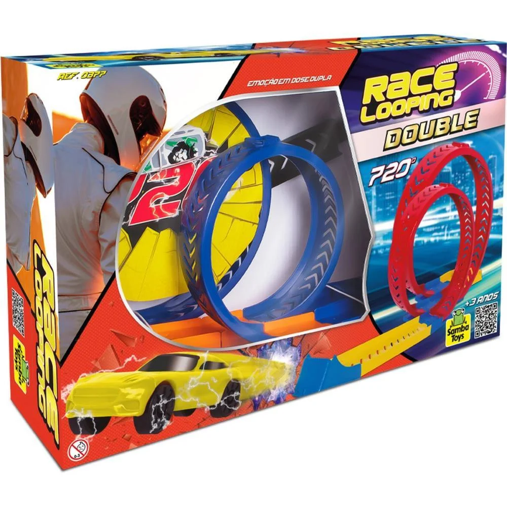 PISTA RACE LOOPING DOUBLE SAMBA TOYS (UNIDADE) - imagem 3