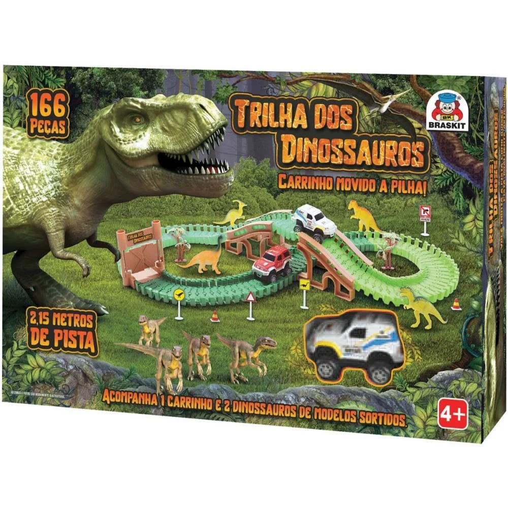 PISTA TRILHA DOS DINOSSAUROS C/CARRI BRASKIT (UNIDADE) - imagem 3