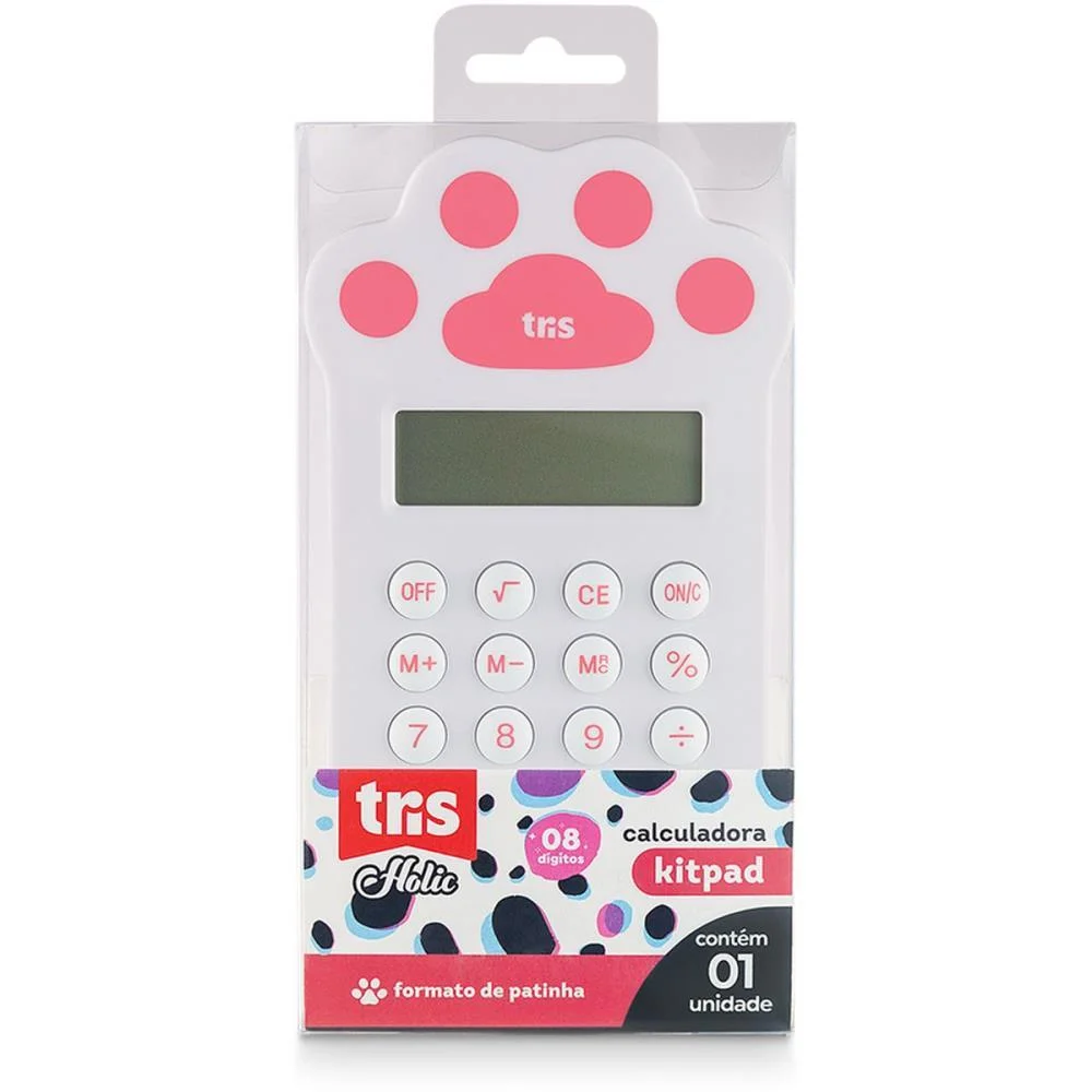CALCULADORA DE BOLSO 8 DIG. TRIS PETS PATINHA SUMMIT (UNIDADE) - imagem 4