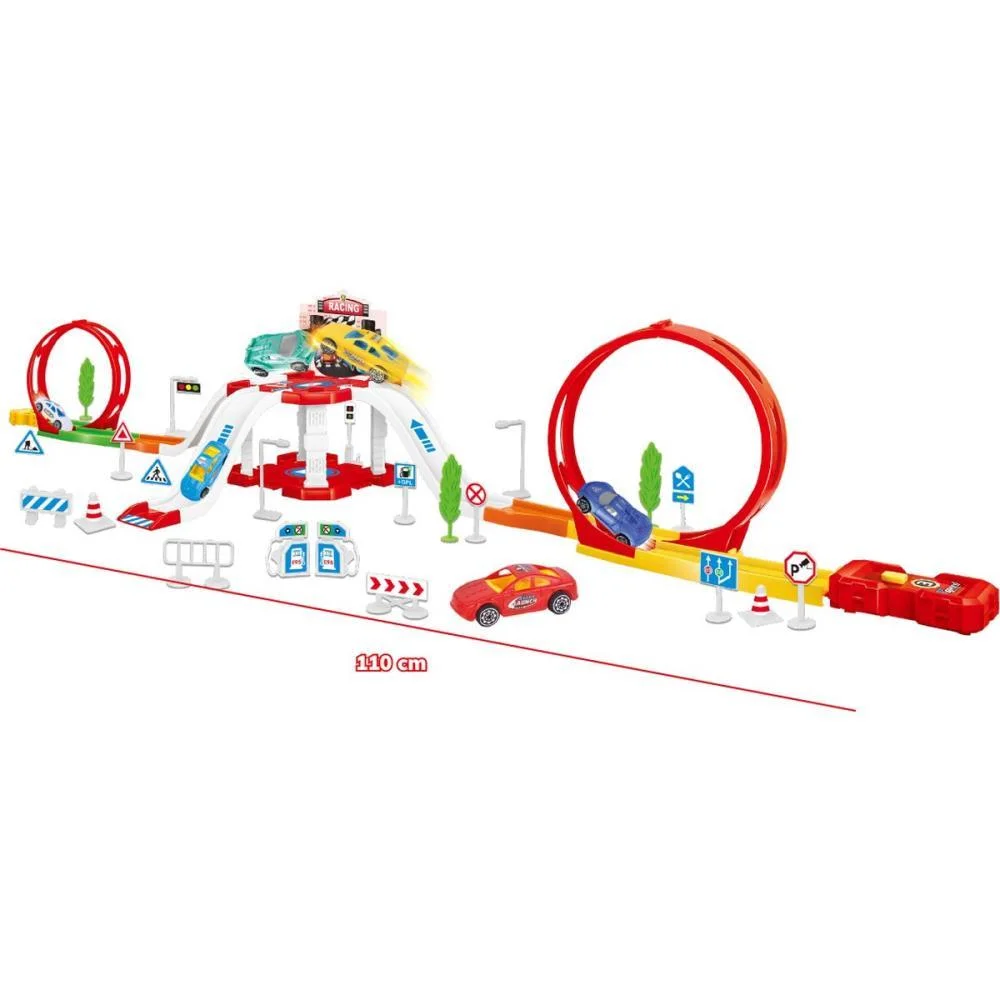 PISTA RACING LOOPING DUPLO 110CM HOMEPLAY (UNIDADE) - imagem 2
