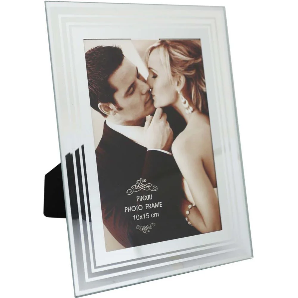 PORTA RETRATO VIDRO FORMAS 10X15CM SORT. YANGZI (UNIDADE) - imagem 4