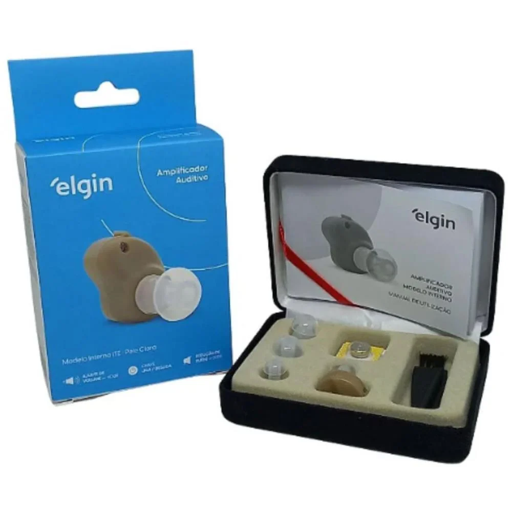 APARELHO AUDITIVO AMPLIFICADOR ITE INTERNO A312P ELGIN (UNIDADE) - imagem 5