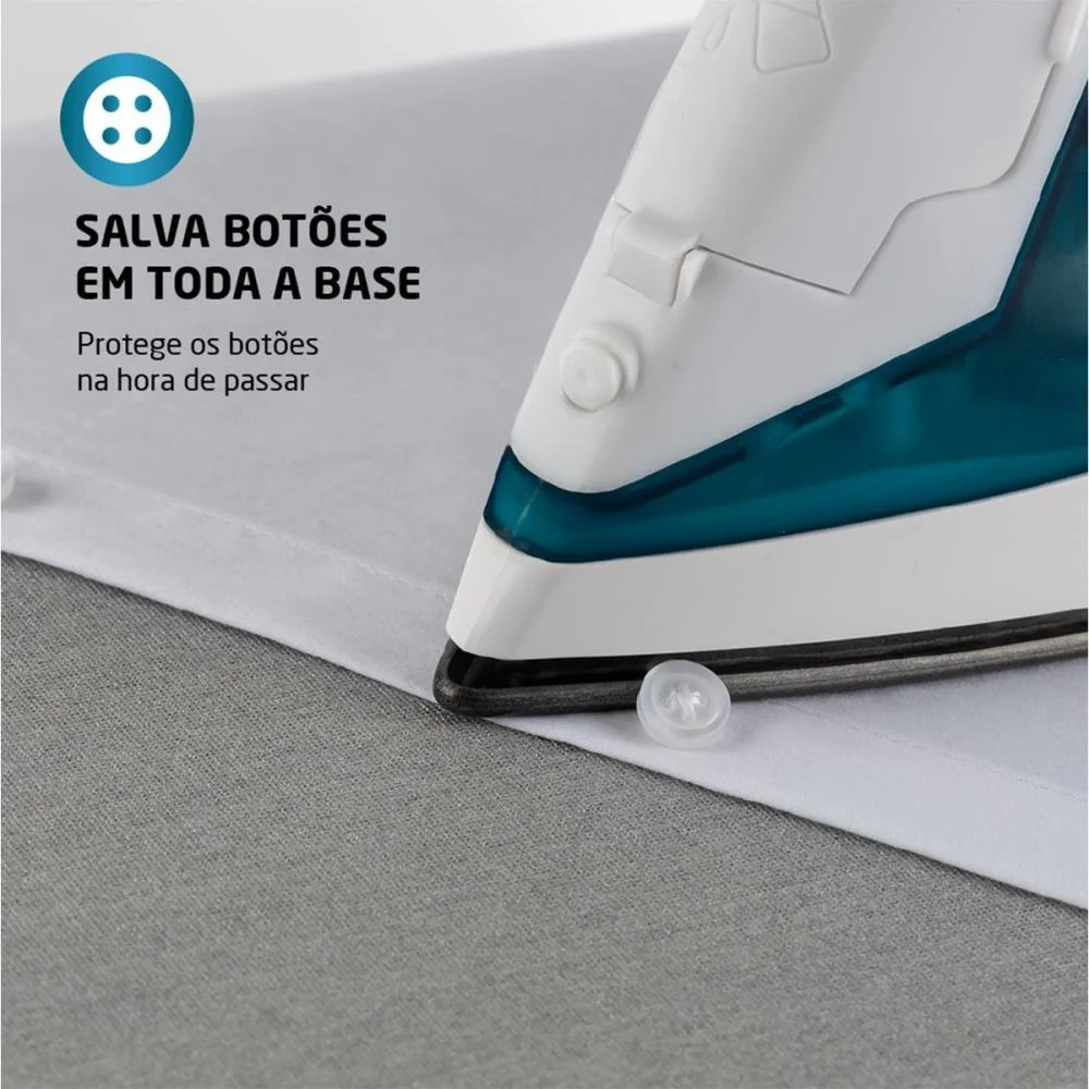 FERRO DE PASSAR A VAPOR 127V BCO/AZUL MONDIAL (UNIDADE) - imagem 6