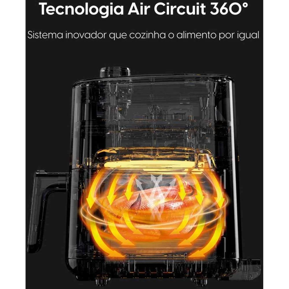 FRITADEIRA AIR FRYER 3,5L PRETA 220V ELGIN (UNIDADE) - imagem 4
