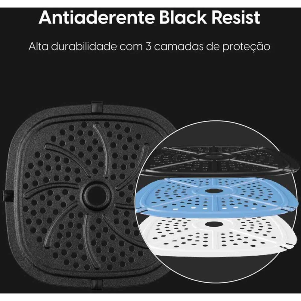 FRITADEIRA AIR FRYER 3,5L PRETA 220V ELGIN (UNIDADE) - imagem 5