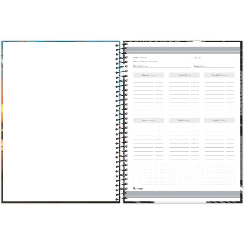 CADERNO 10X1 CAPA DURA CROSS RACING 160F FORONI (PCT.C/04) - imagem 9