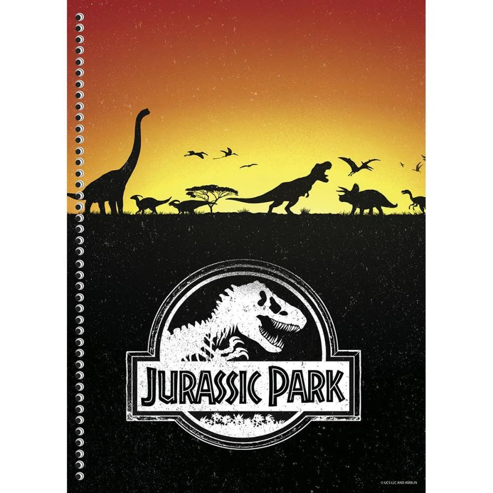 CADERNO 10X1 CAPA DURA JURASSIC PARK 160F ANIMATIVA (PCT.C/04) - imagem 4