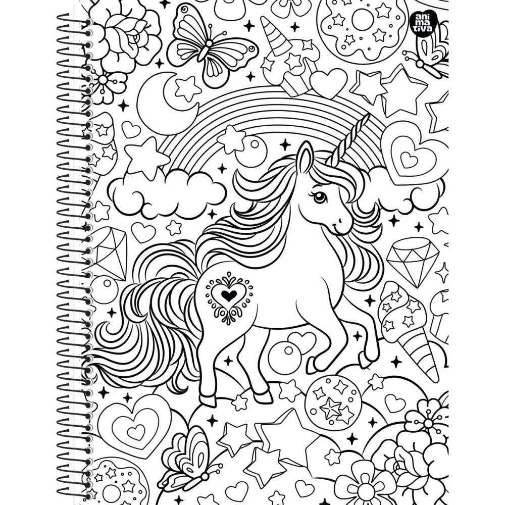 CADERNO 10X1 CAPA DURA COLOR QUEST 160F ANIMATIVA (PCT.C/04) - imagem 4