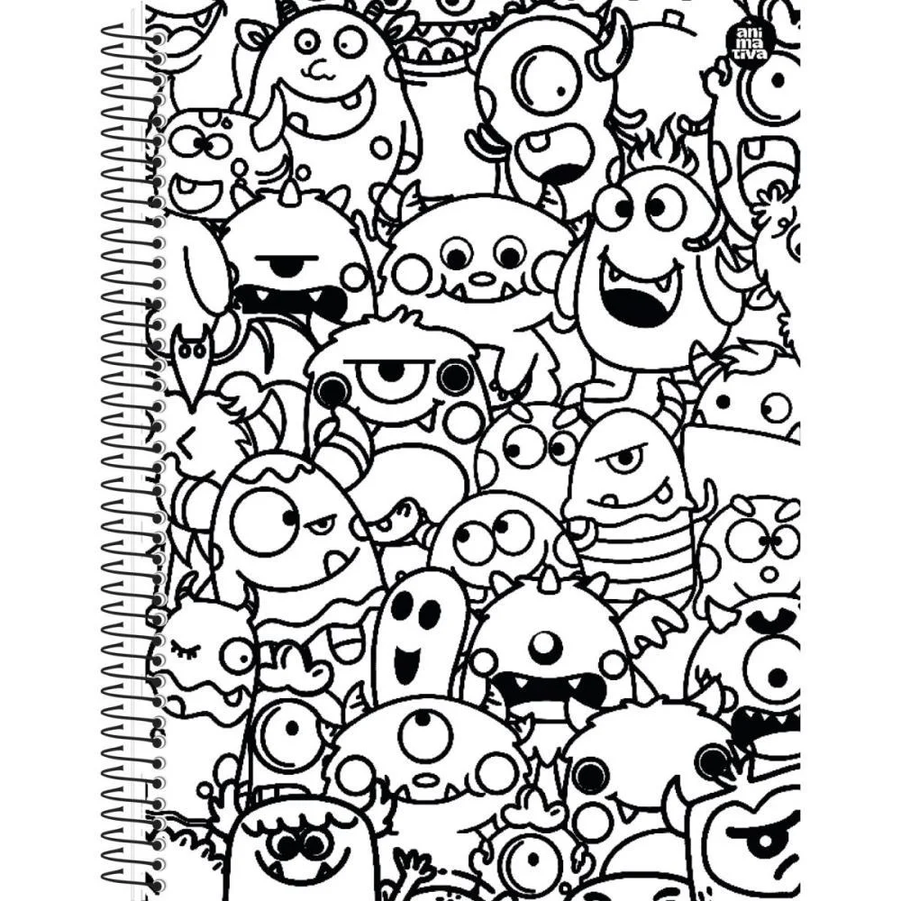 CADERNO 10X1 CAPA DURA COLOR QUEST 160F ANIMATIVA (PCT.C/04) - imagem 6
