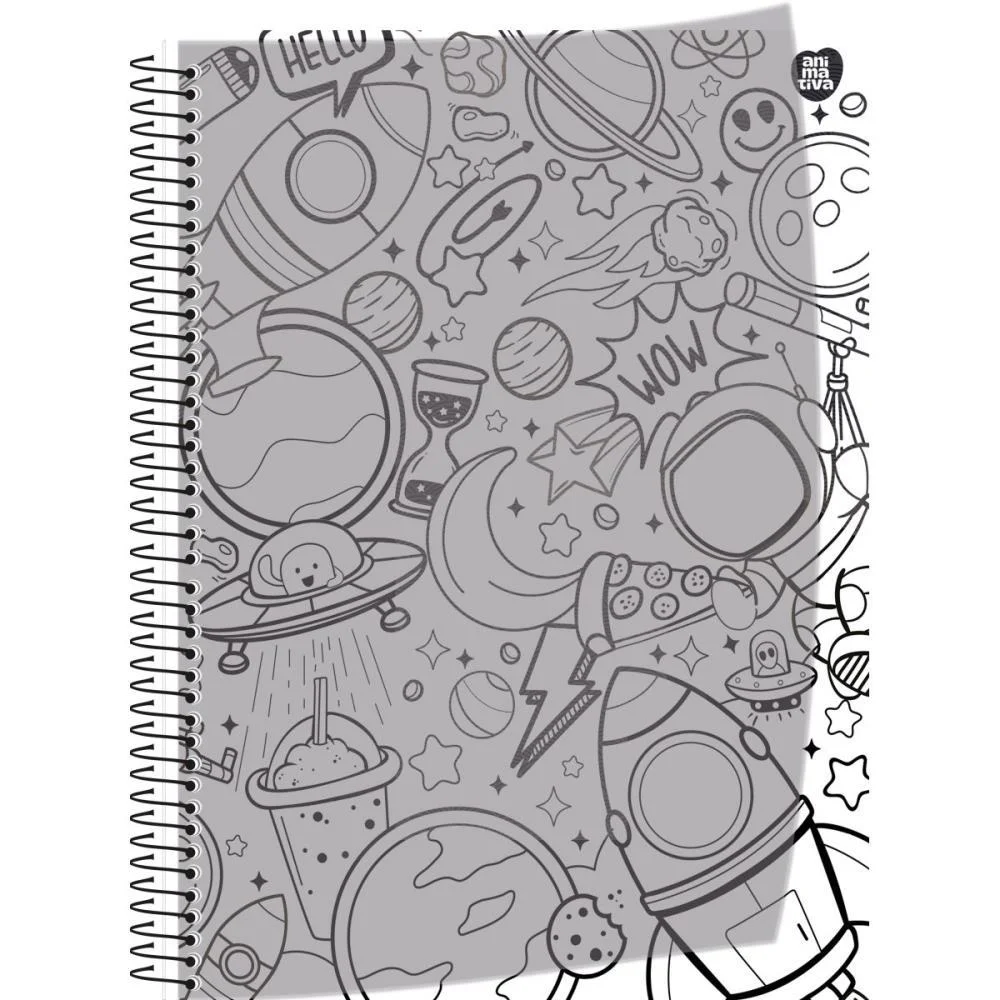 CADERNO 10X1 CAPA DURA COLOR QUEST 160F ANIMATIVA (PCT.C/04) - imagem 7
