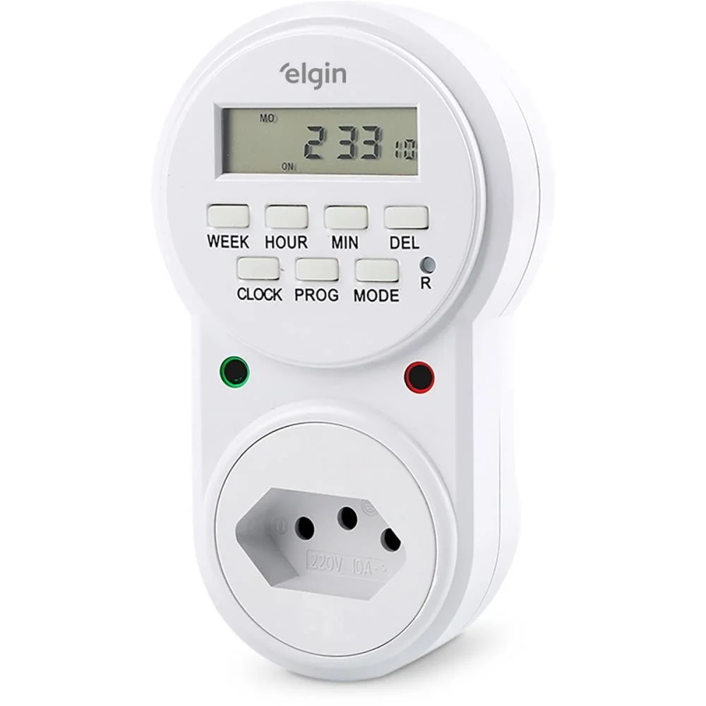 TIMER TEMPORIZADOR DIGITAL 10A 2P+ T ELGIN (UNIDADE) - imagem 5