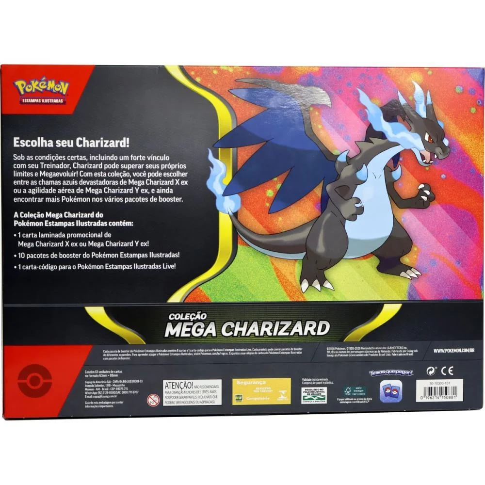 JOGO DE CARTAS POKEMON BOX MEGA CHARIZARD COPAG (UNIDADE) - imagem 4