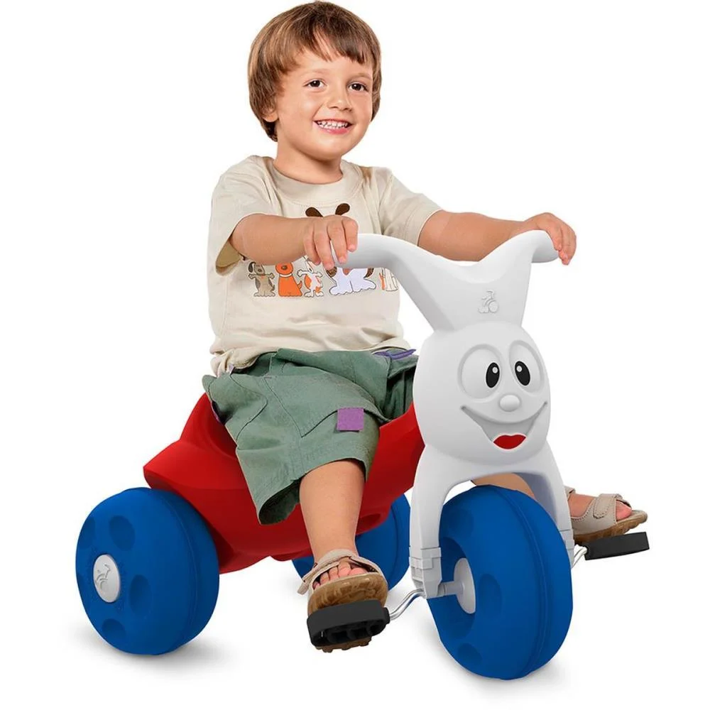 TRICICLO EUROPA VERMELHO E AZUL BANDEIRANTE (UNIDADE) - imagem 4