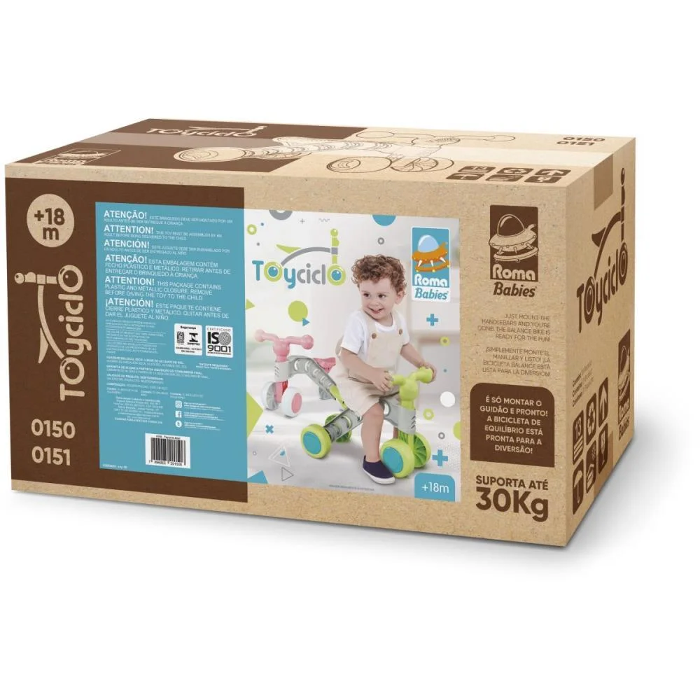 TRICICLO TOYCICLO VERDE ROMA (UNIDADE) - imagem 4