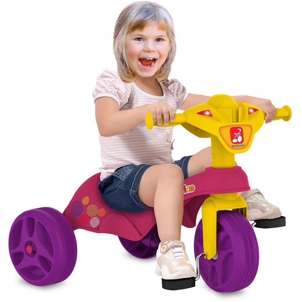 TRICICLO TICO TICO CLUB ROSA BANDEIRANTE (UNIDADE) - imagem 4