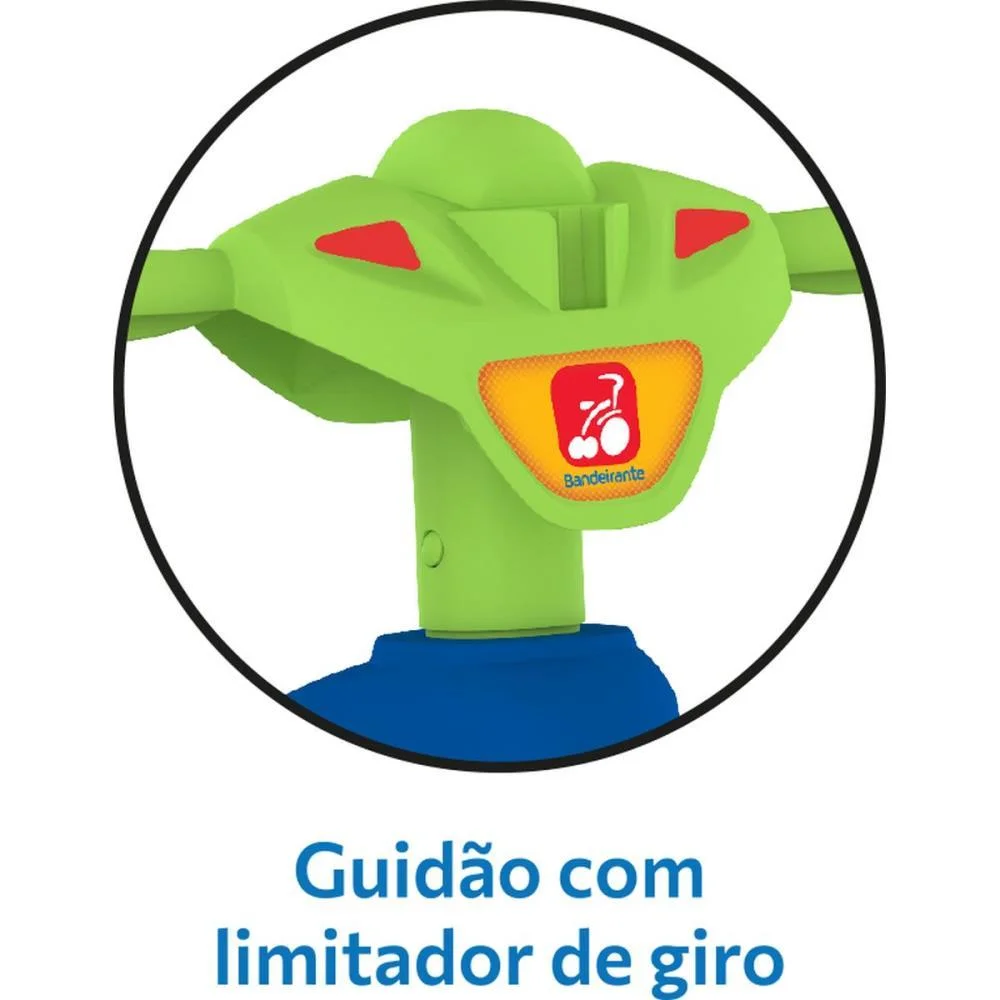 TRICICLO MOTOTICO PASSEIO/PEDAL AZUL BANDEIRANTE (UNIDADE) - imagem 5