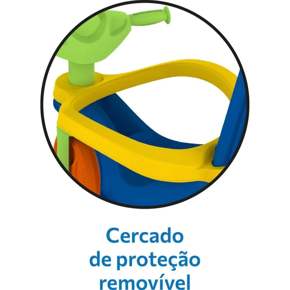 TRICICLO MOTOTICO PASSEIO/PEDAL AZUL BANDEIRANTE (UNIDADE) - imagem 6