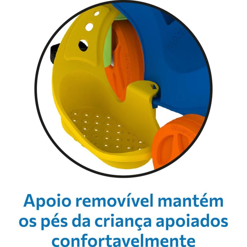 TRICICLO MOTOTICO PASSEIO/PEDAL AZUL BANDEIRANTE (UNIDADE) - imagem 9