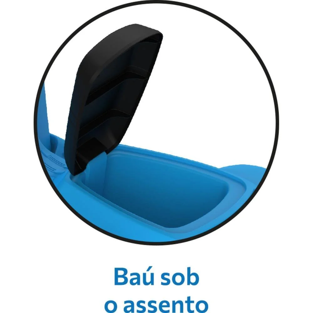 TRICICLO BANDERETTA PASSEIO/PEDAL AZUL BANDEIRANTE (UNIDADE) - imagem 12