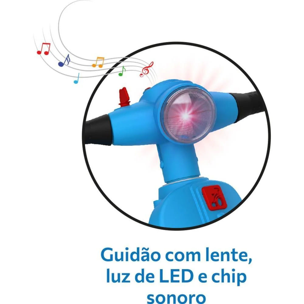 TRICICLO BANDERETTA PASSEIO/PEDAL AZUL BANDEIRANTE (UNIDADE) - imagem 8