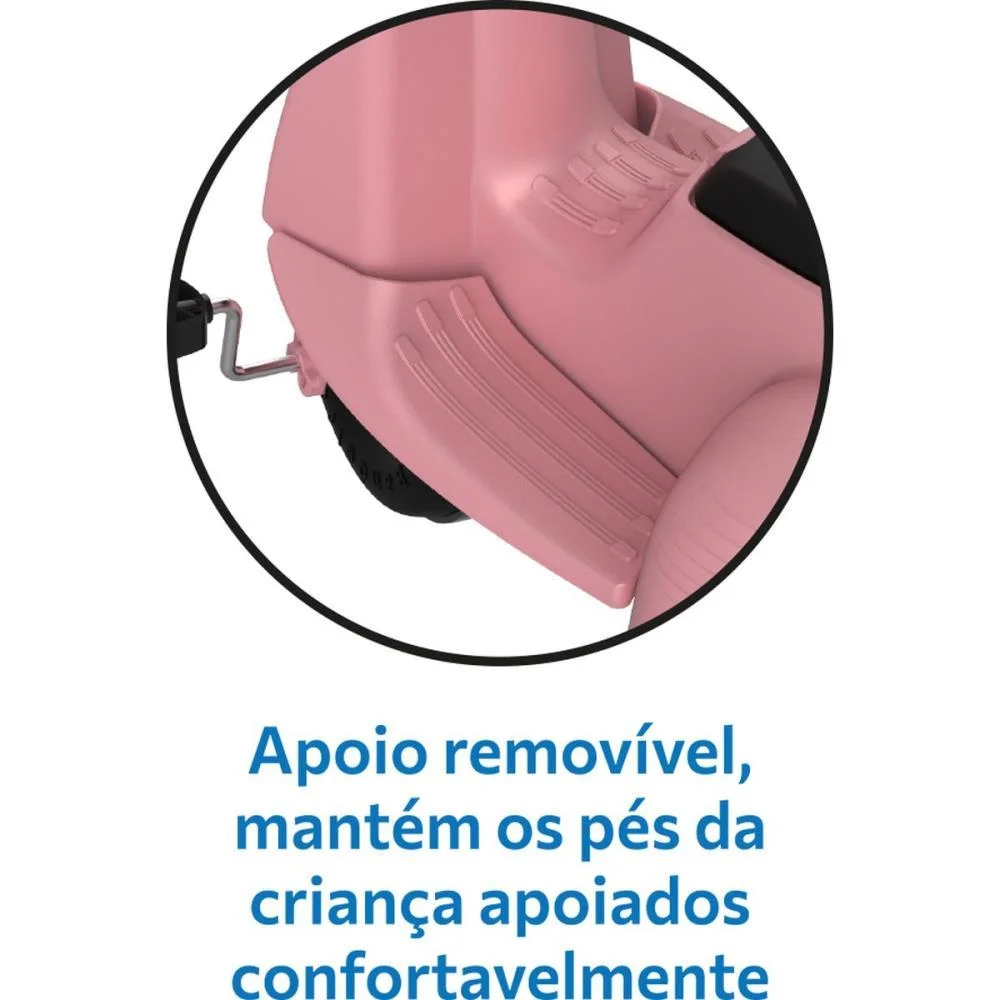 TRICICLO BANDERETTA PASSEIO/PEDAL ROSA BANDEIRANTE (UNIDADE) - imagem 11