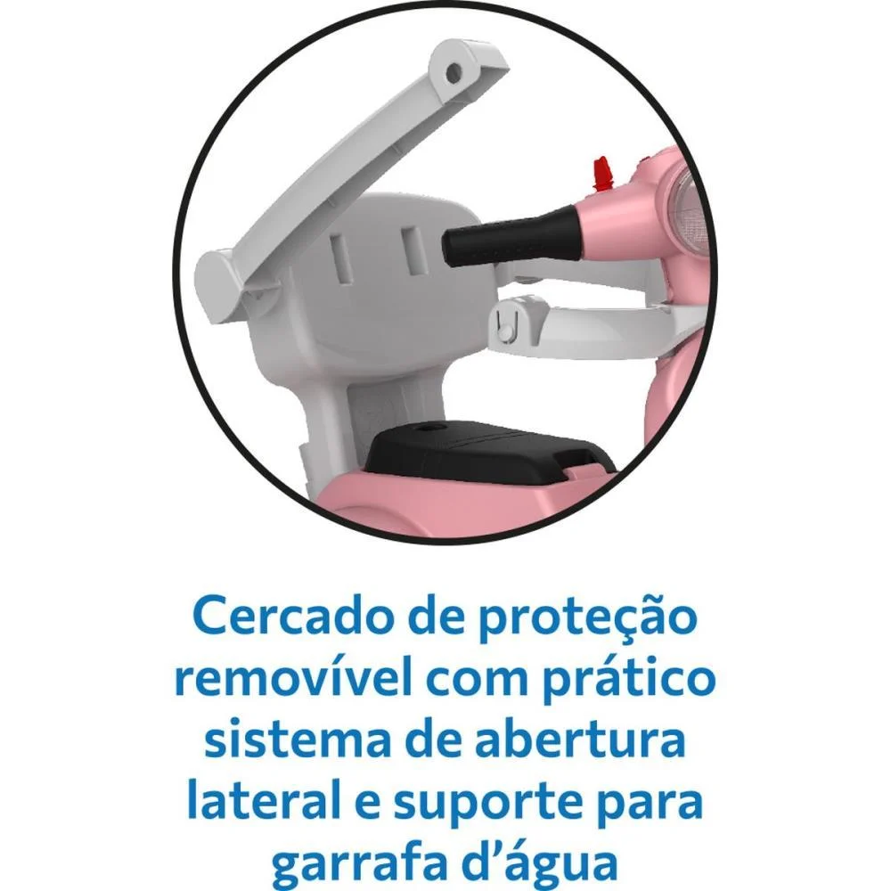 TRICICLO BANDERETTA PASSEIO/PEDAL ROSA BANDEIRANTE (UNIDADE) - imagem 13