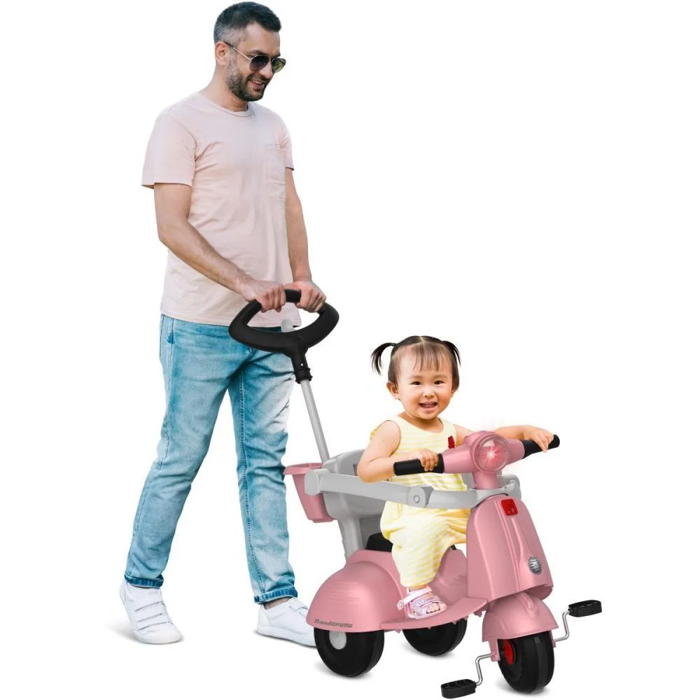 TRICICLO BANDERETTA PASSEIO/PEDAL ROSA BANDEIRANTE (UNIDADE) - imagem 5