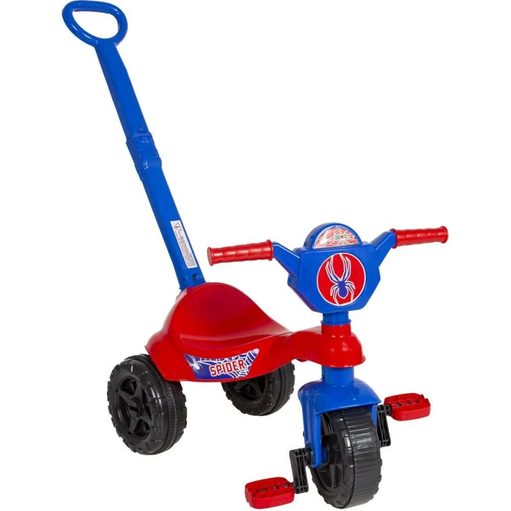TRICICLO KEMOTOCA SPIDER C/HASTE 16KG KENDY BRINQUEDOS (UNIDADE) - imagem 5