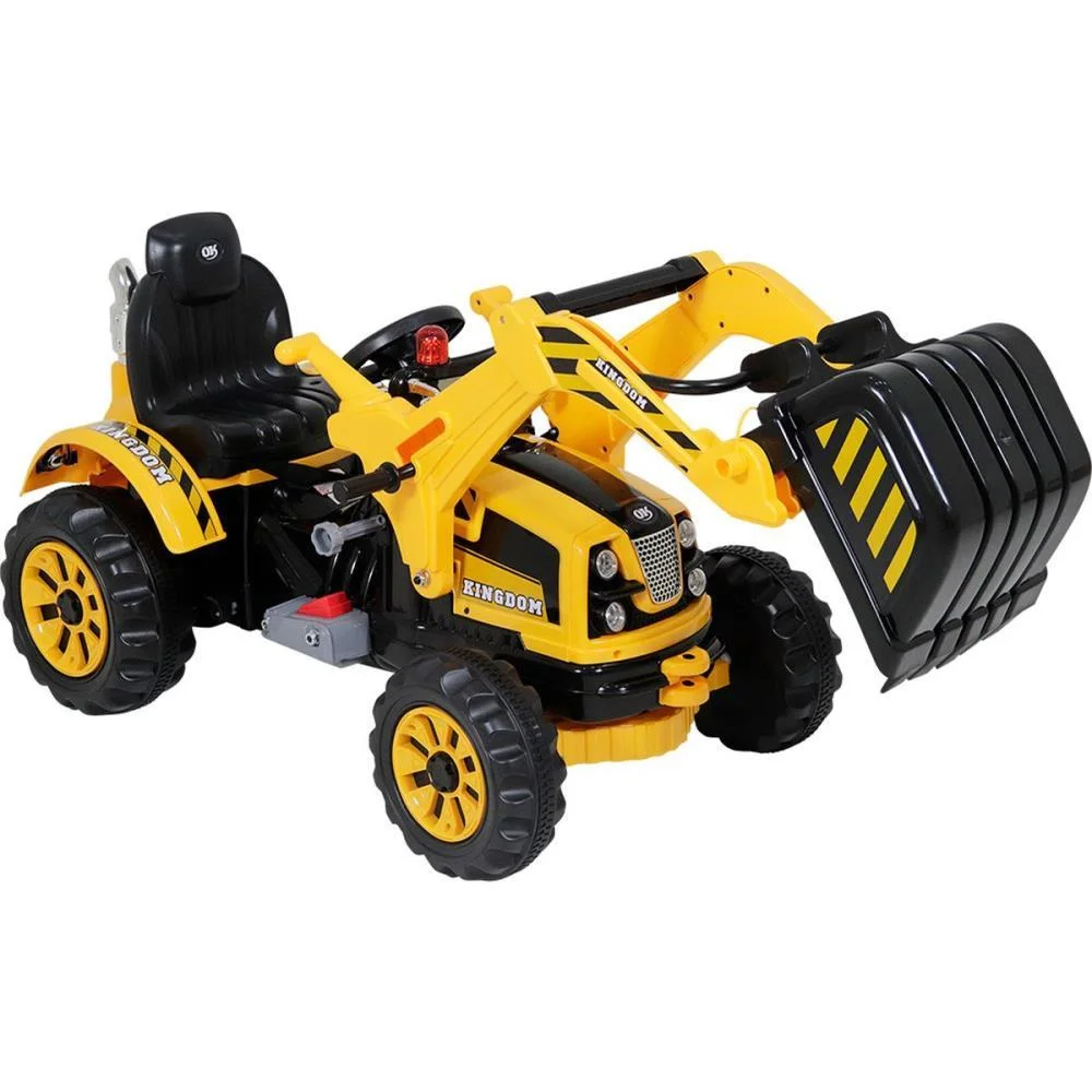 VEICULO ELETRICO RETROESCAVADEIRA 12V AMARELO BEL (UNIDADE) - imagem 2