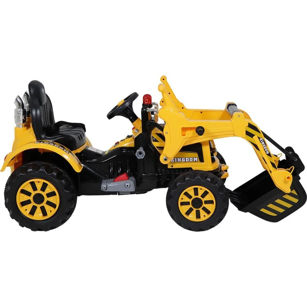 VEICULO ELETRICO RETROESCAVADEIRA 12V AMARELO BEL (UNIDADE) - imagem 4