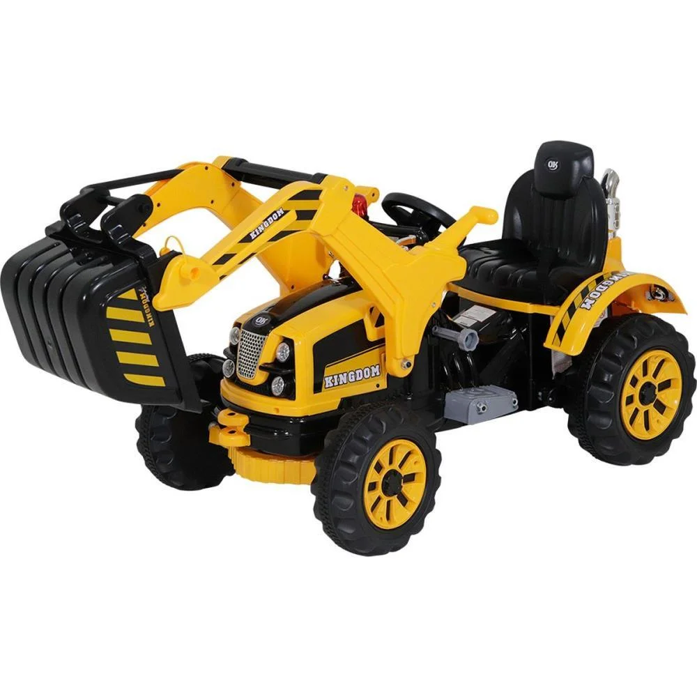 VEICULO ELETRICO RETROESCAVADEIRA 12V AMARELO BEL (UNIDADE) - imagem 6